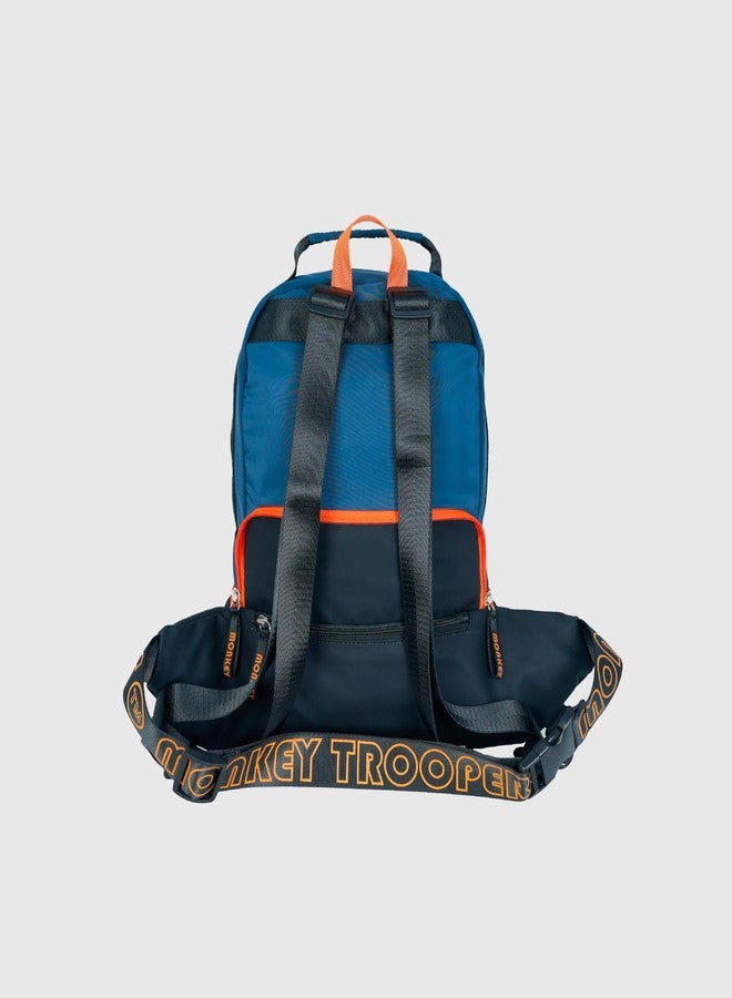 MONKEY TROOPERS Banger Backpack Waist Bag for Men Women Boys Girls, Convertible Fanny Pack, Crossbody, Travel, Casual, College, Quick Access, 10L Capacity, Water-Resistant (Black/Navy) - Image 5